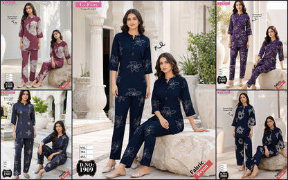 Design 1909 La Fairy Reyon Co Ord Set Wholesaler India