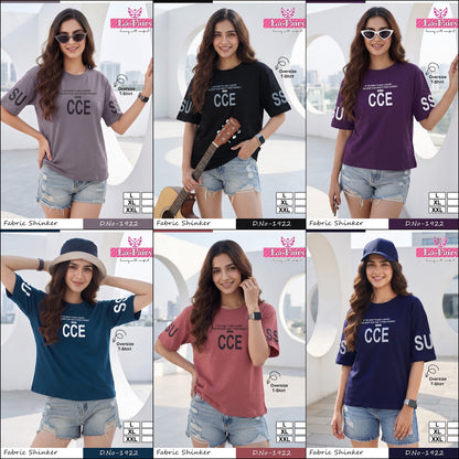 Design 1922 Baggy La Fairy Hosiery Women Oversized Tshirt Supplier Gujarat