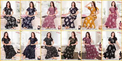 Design 19375-19382 Ruchee Fashion Rayon Night Gowns Wholesale Price
