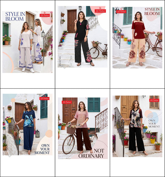 Design 1 Life Partner Rayon Co Ord Set Wholesaler