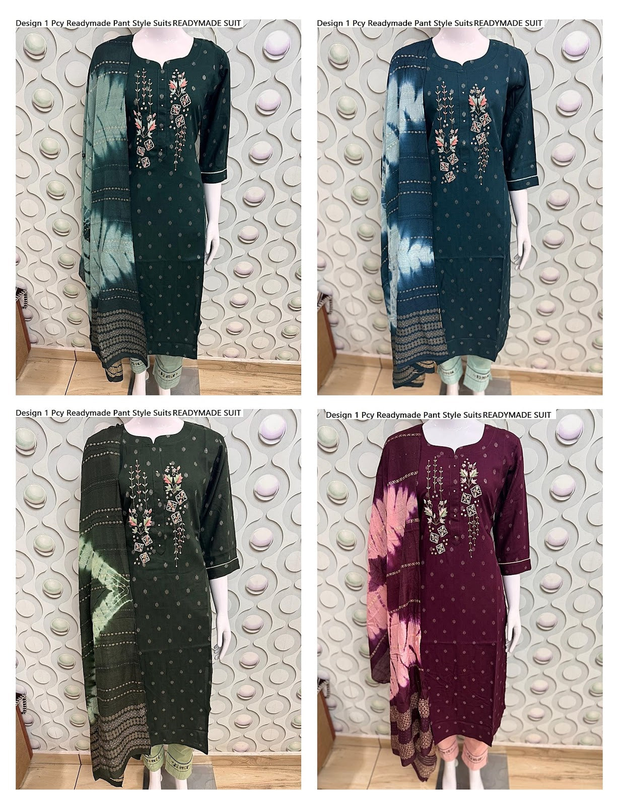 Design 1 Pcy Rayon Readymade Pant Style Suits