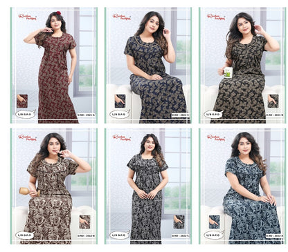 Design 2021-2022 Ruchee Fashion Lizzy Bizzy Night Gowns Wholesale Rate