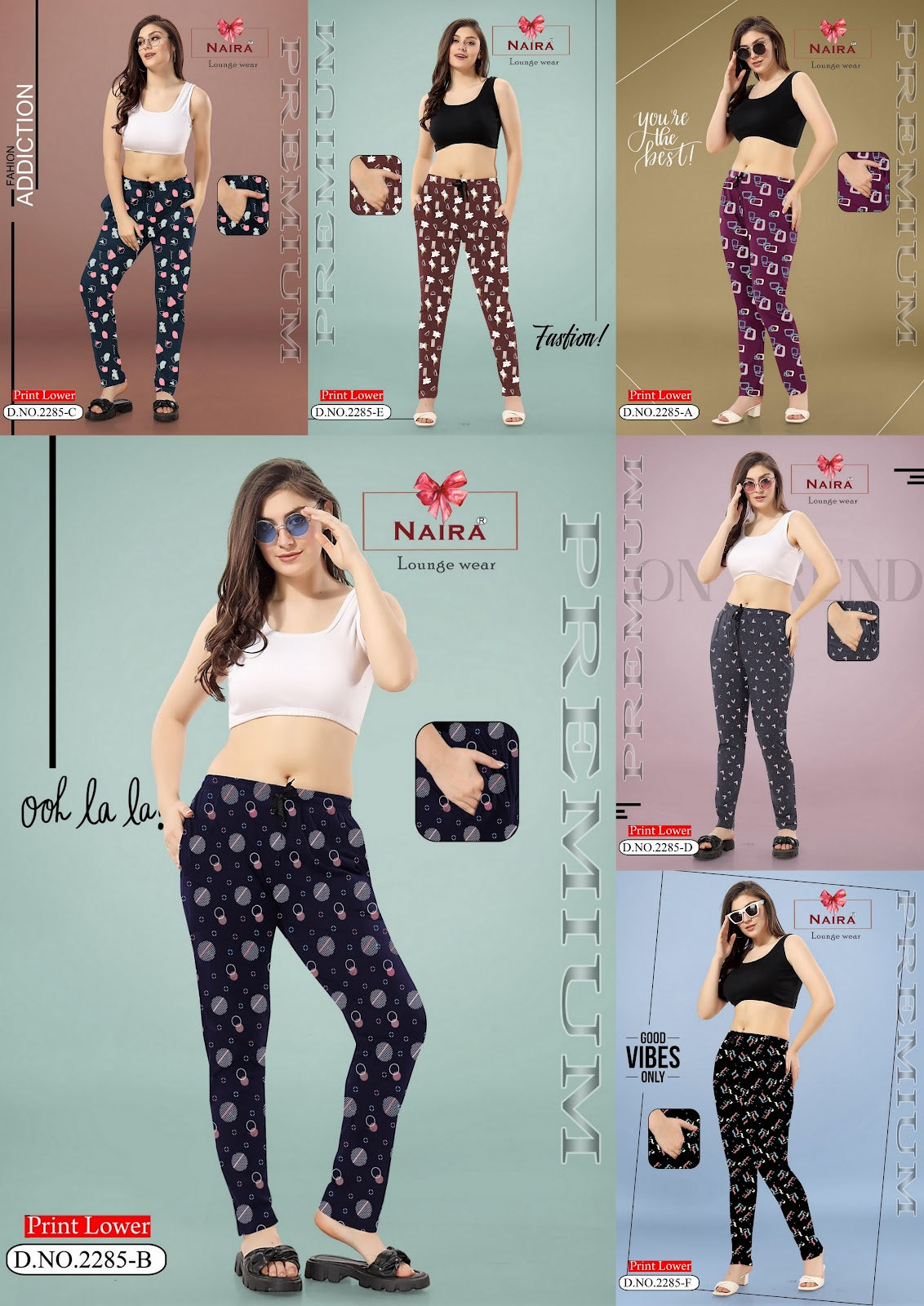 Design 2285 Kavyansika Hosiery Cotton Women Night Lower Exporter India