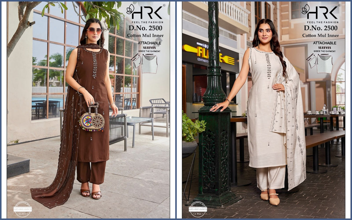 Design 2500 Hrk Wrinkle Readymade Pant Style Suits Exporter
