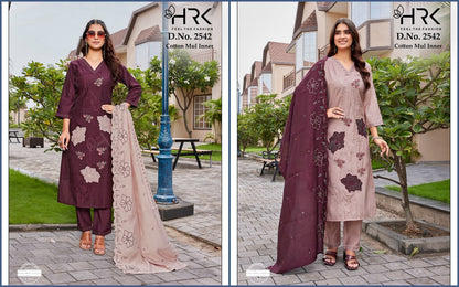 Design 2542 Hrk Roman Silk Readymade Pant Style Suits Wholesaler Gujarat