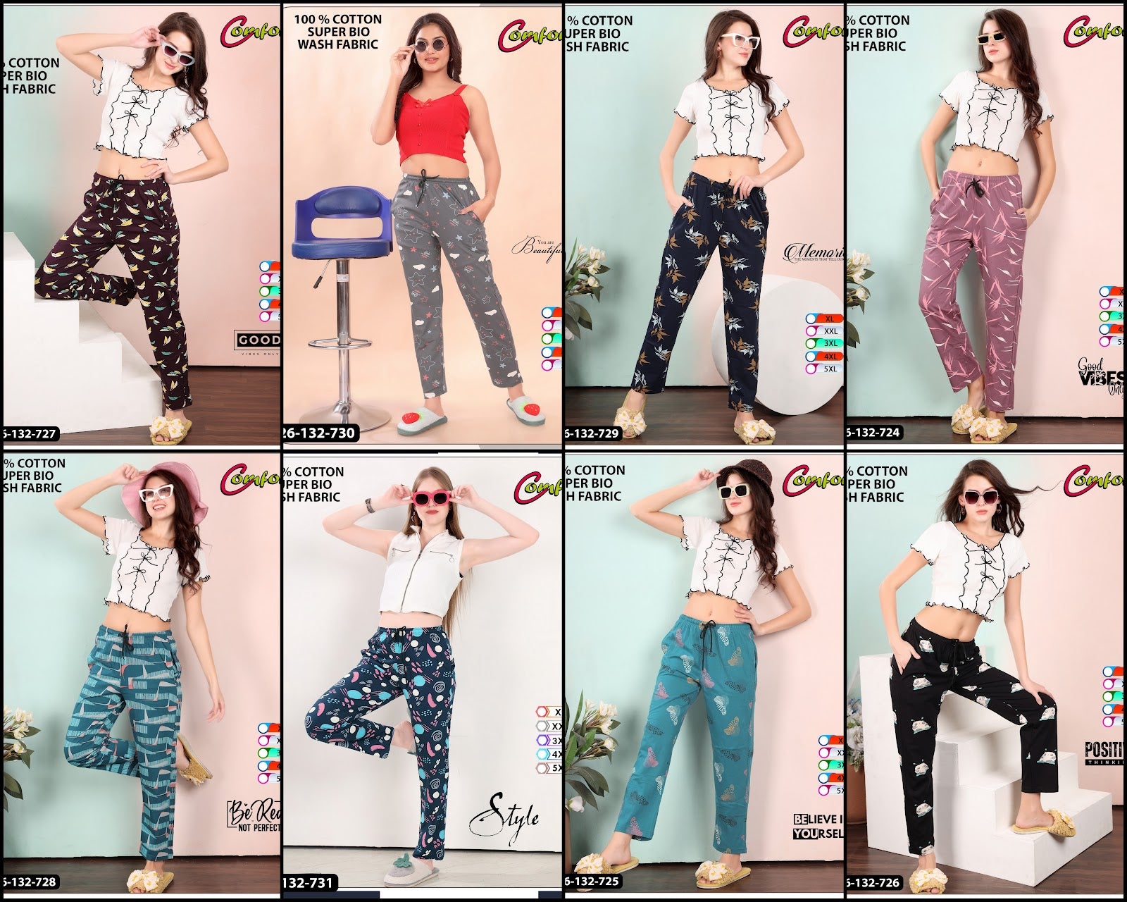 Design 26-132 Comfort Cotton Women Night Lower Manufacturer Ahmedabad