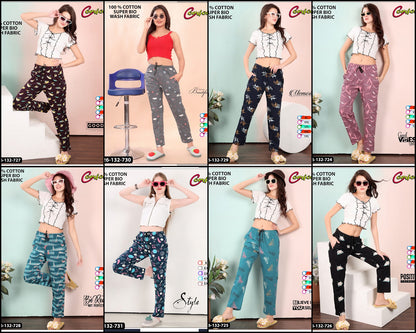 Design 26-132 Comfort Cotton Women Night Lower Manufacturer Ahmedabad