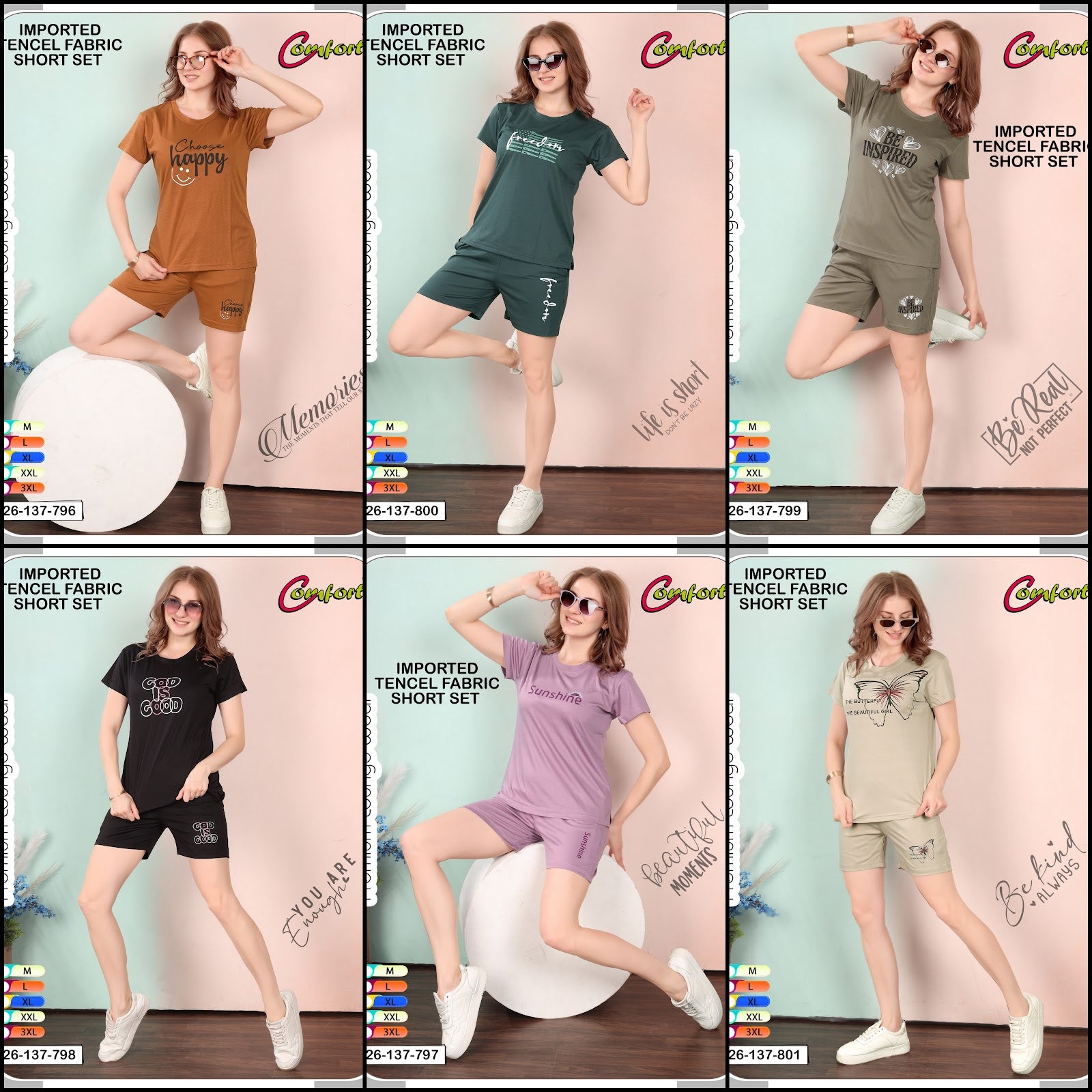 Design 26-137 Comfort Imported Shorts Night Suits Manufacturer Ahmedabad