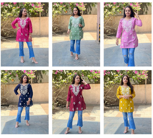 Design 27 Kaso Cotton Short Kurtis