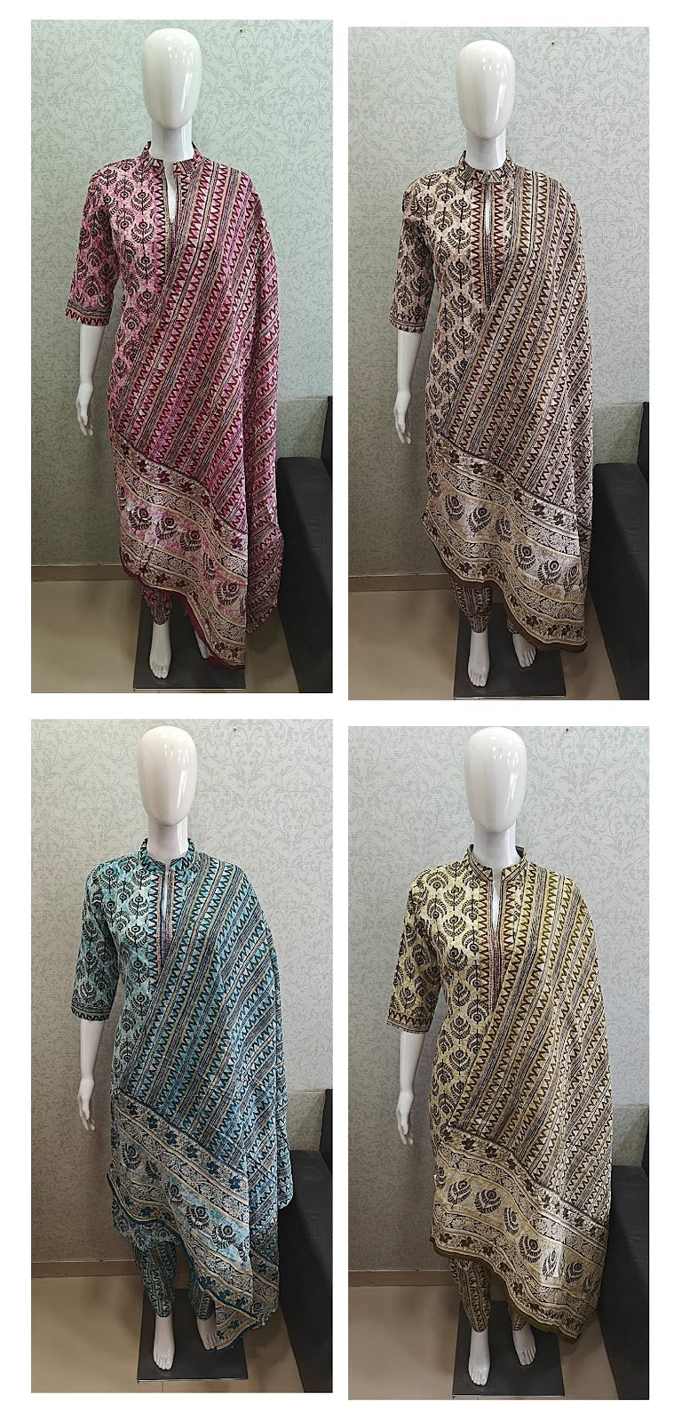 Design 28 Navad Cambric Cotton Readymade Pant Style Suits