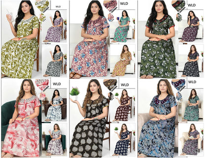 Design 3485 Wld Night Gowns Wholesaler Gujarat