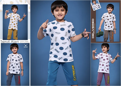 Design 3929 Pro Guys Knit Boys Capri Night Suit Wholesaler