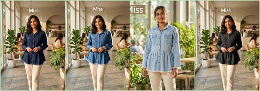 Design 3 Miss Cotton Women Shirts Wholesaler