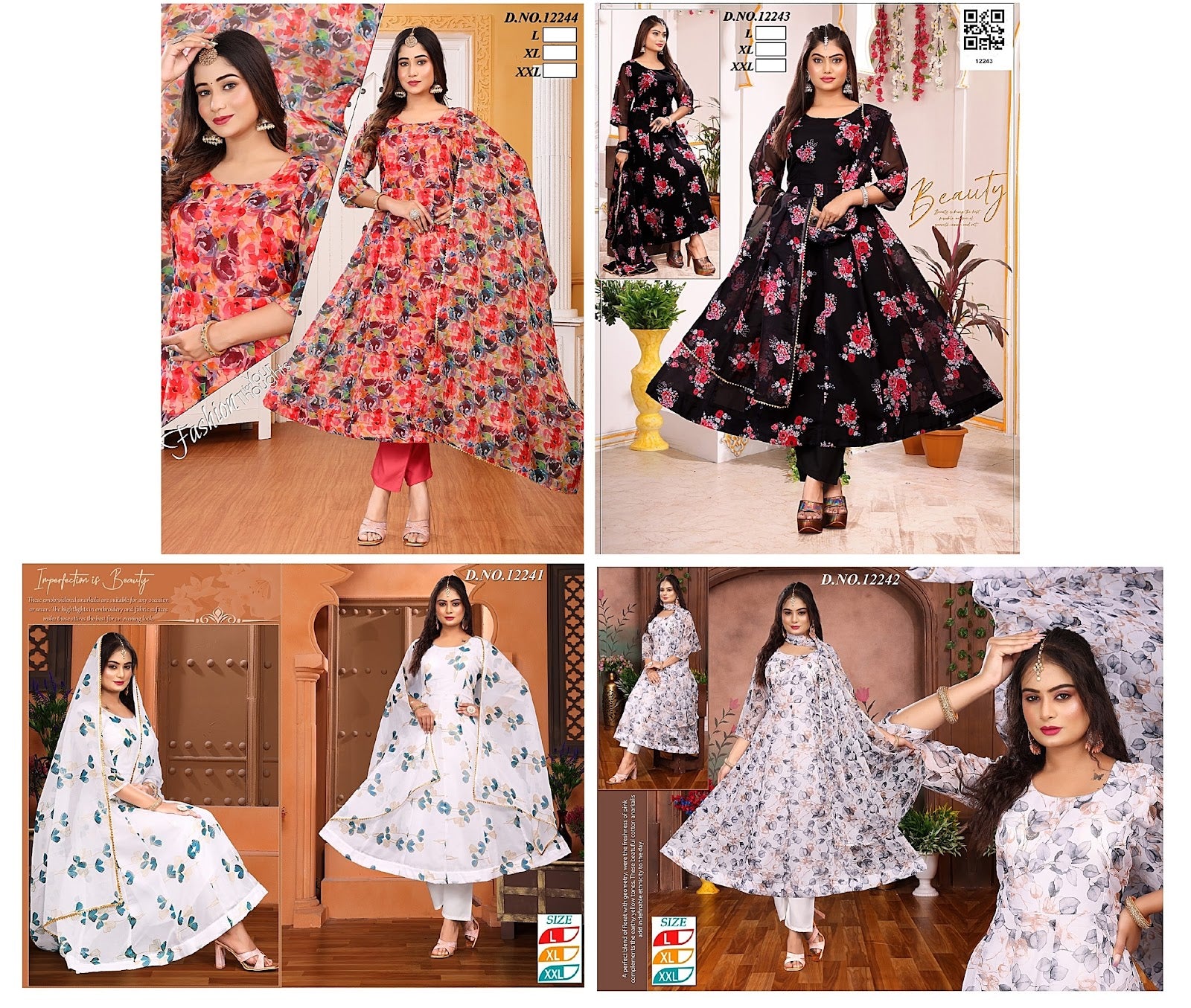 Design 41 Kh Organza Readymade Pant Style Suits