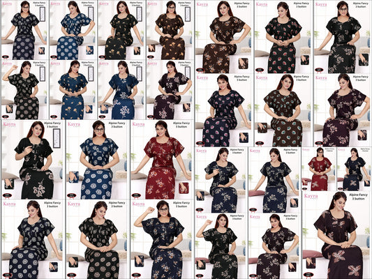 Design 4 Kayra Adit Alpine Night Gowns Wholesaler Gujarat