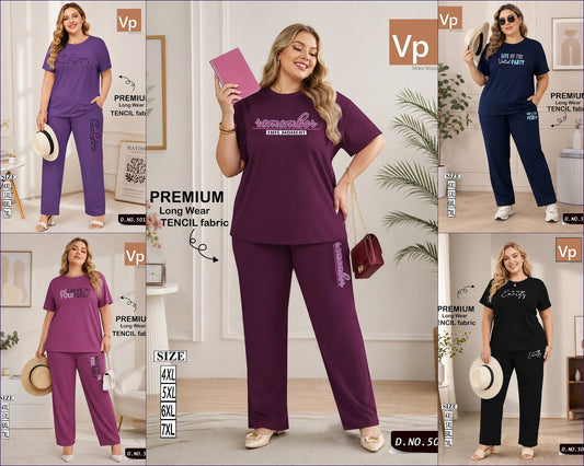 Design 5014 Vp Tencil Pyjama Night Suits Supplier