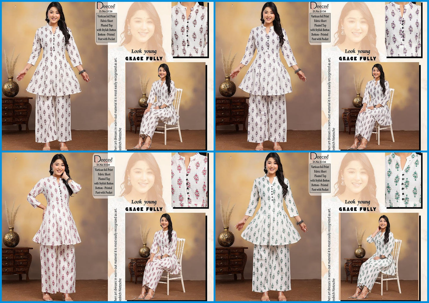 Design 5126 Deecee Vatican Co Ord Set Supplier Gujarat