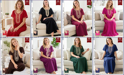 Design 5153-5160 Shivani Lizzy Bizzy Night Gowns Wholesaler Ahmedabad