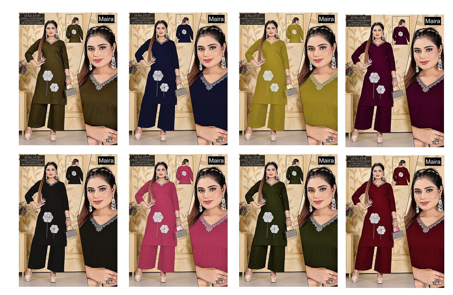 Design 5573-5580 Maira Cotton Co Ord Set Manufacturer Gujarat