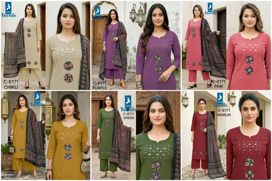Design 6171 Kaya Trends Readymade Pant Style Suits Wholesaler