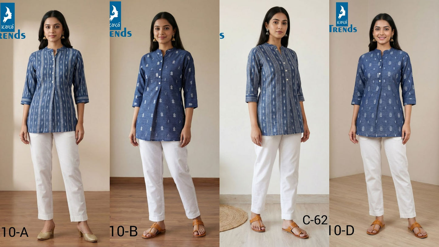 Design 6210 Kaya Trends Cotton Fancy Tops Supplier