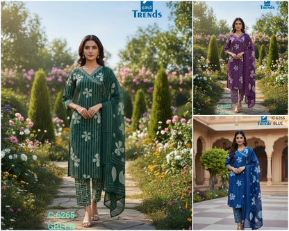 Design 6265 Kaya Trends Readymade Cotton Pant Suits Supplier Gujarat