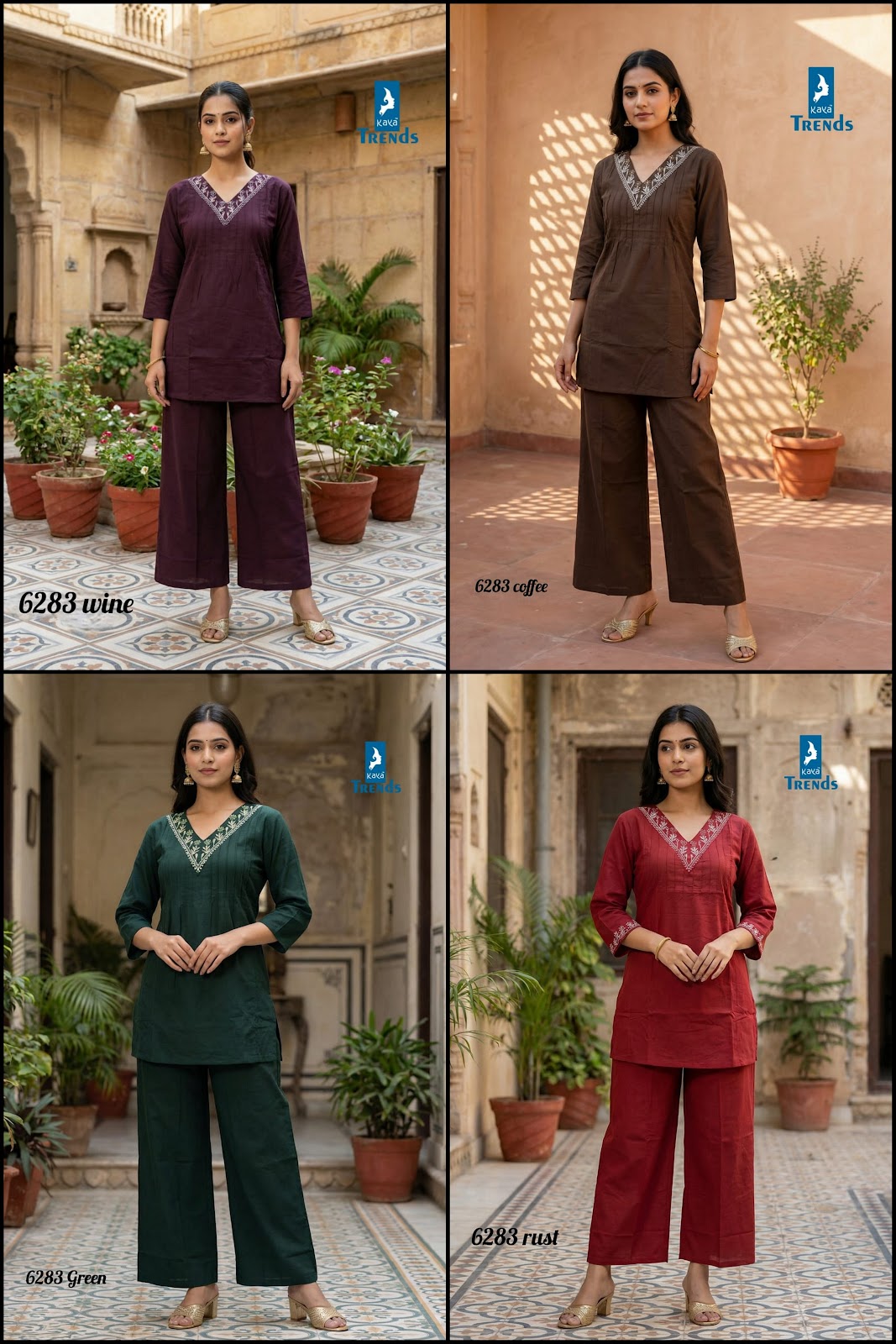 Design 6283 Kaya Trends Cotton Co Ord Set Supplier