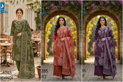 Design 6285 Kaya Trends Readymade Cotton Pant Suits Exporter