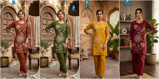 Design 6409 Kaya Trends Cotton Co Ord Set Wholesaler Gujarat