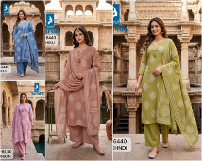 Design 6440 Kaya Trends Pure Cotton Readymade Plazzo Style Suits Wholesaler Ahmedabad