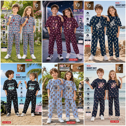 Design 6698 Vp Hosiery Cotton Unisex Kids Co Ord Set Wholesaler Gujarat