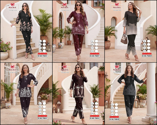 Design 760 Kavyansika Rayon 22Kg Co Ord Set Manufacturer Ahmedabad
