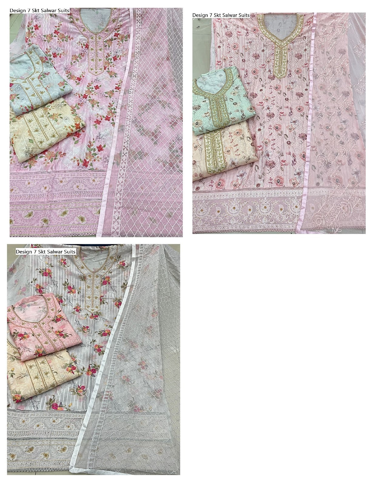 Design 7 Skt Jam Satin Salwar Suits Wholesaler India