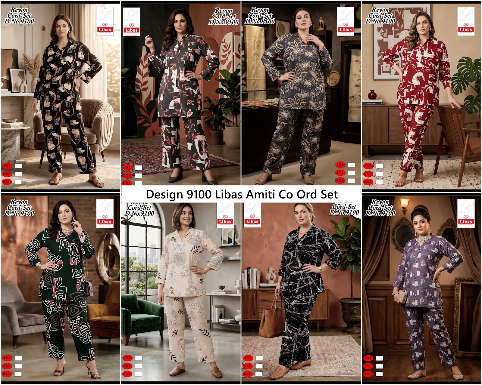 Design 9100 Libas Amiti Rayon 22Kg Co Ord Set Wholesale Price