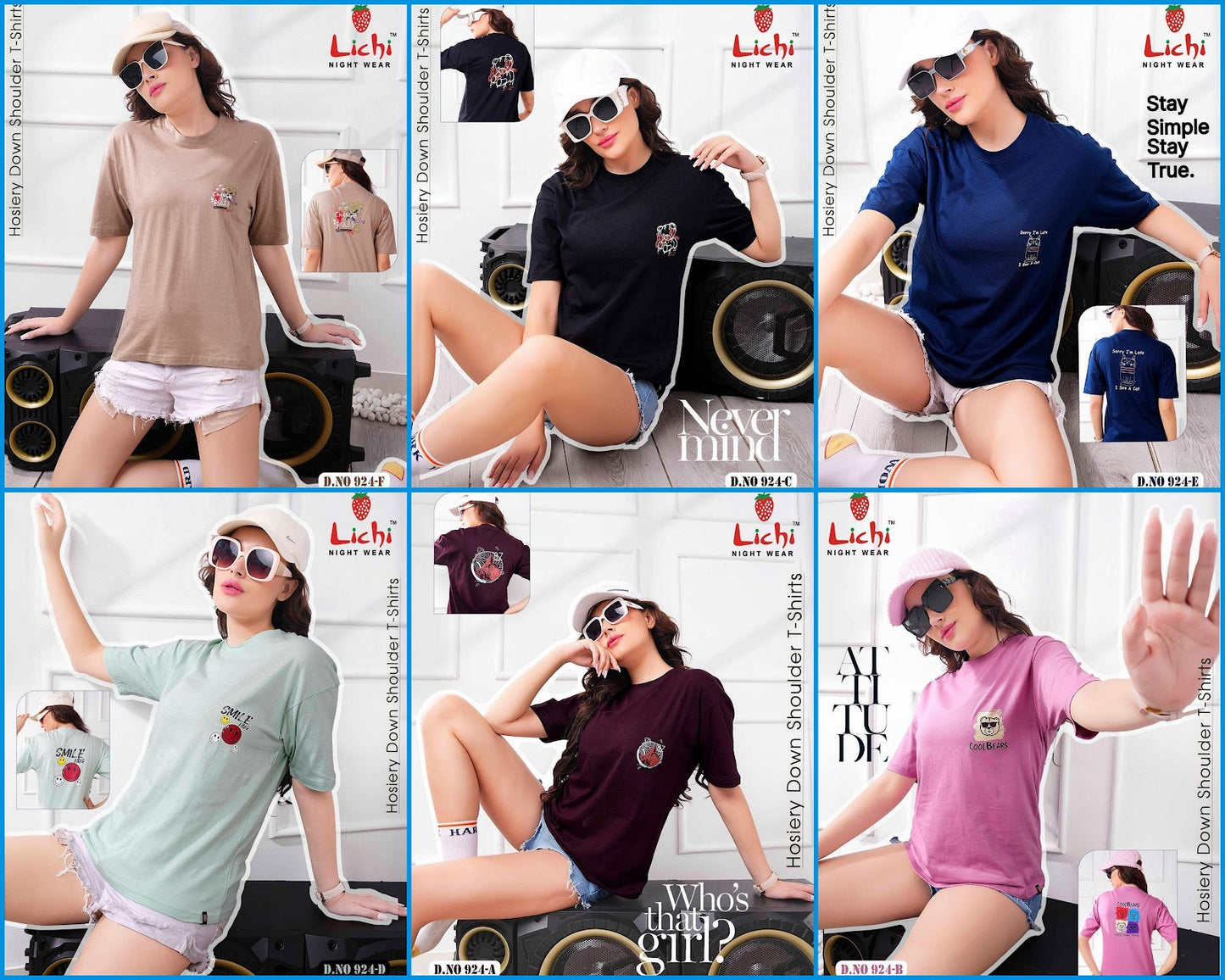 Design 924 Lichi Hosiery Women Tshirt Wholesale Price