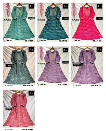 Devanshi 2312 Jnx Berlin Kurti With Pocket Manufacturer India