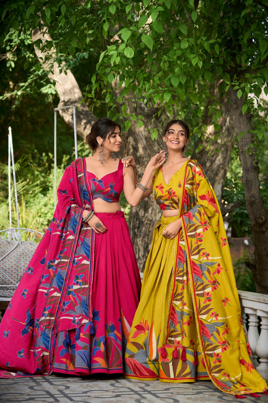 Devasree Lnb Chanderi Viscose Lehenga Choli Manufacturer Gujarat