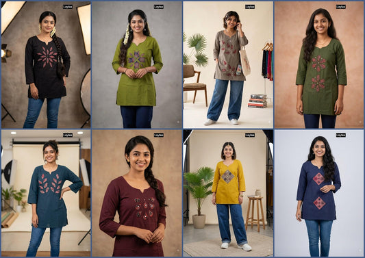 Dhabu Cotton 271026 Laylaa Short Kurtis Wholesale Price