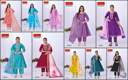 Dhurandhar Manjho Berlin Readymade Anarkali Suits Wholesaler India