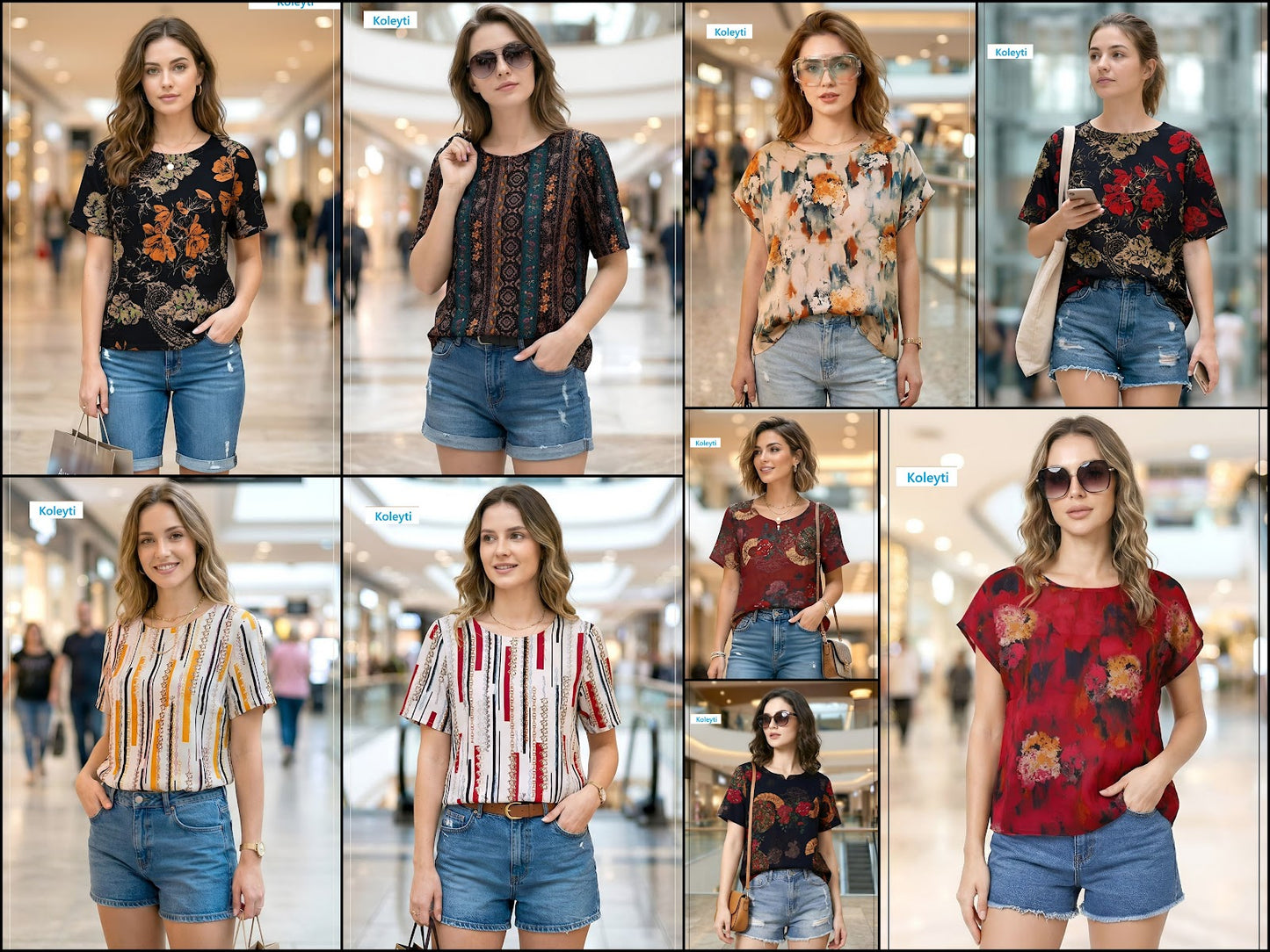Digital Print 030626 Koleyti Fancy Tops Wholesaler Ahmedabad