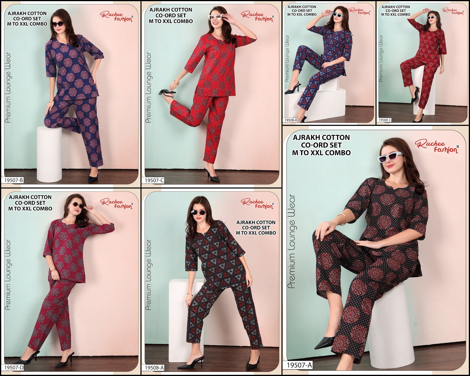 Dn 19507-19508 Ruchee Fashion Cotton Co Ord Set Manufacturer