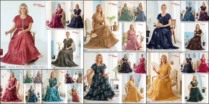 Dn 1963-1969 Ghagri Ruchee Fashion Rayon Night Gowns Wholesale Rate