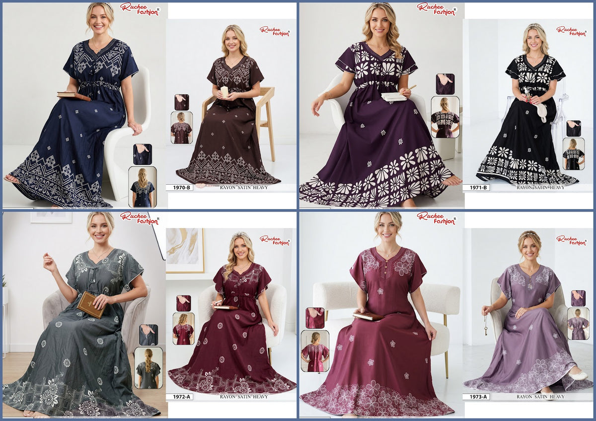 Dn 1970-1973 Ruchee Fashion Rayon Night Gowns Supplier
