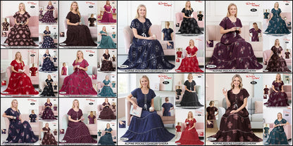 Dn 2041-2052 Alpine Ruchee Fashion Night Gowns Exporter