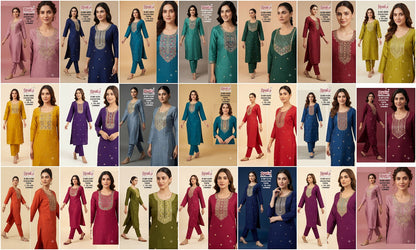 Dn 4092-4111 Rushika Vichitra Knee Length Kurtis Wholesale Rate