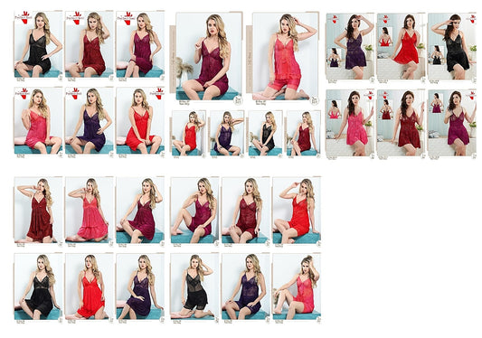 Dn 4 To 9 Perfect Feel Net Night Gowns Exporter Gujarat