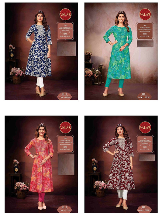 Dn 902-13582 Valas Anarkali Kurtis Wholesaler