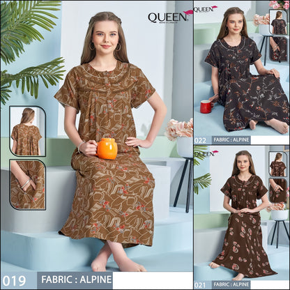 Dno 1019-1022 Queen Alpine Night Gowns Manufacturer