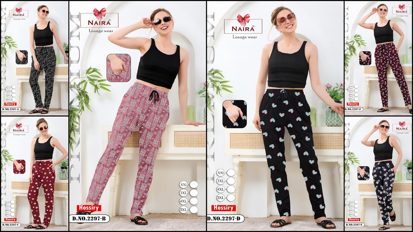 Dno 2297 Kavyansika Hosiery Cotton Women Night Lower Wholesaler Ahmedabad