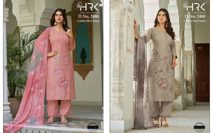Dno 2480 Patch Work Hrk Silk Readymade Pant Style Suits Wholesale Rate